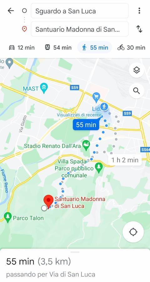 Sguardo A San Luca Apartment Bologna Eksteriør billede